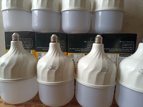 لامپ فوق کم مصرف 80وات اکوپلاس ساخت ایران بدنه براق ضخیم هیتسینگ